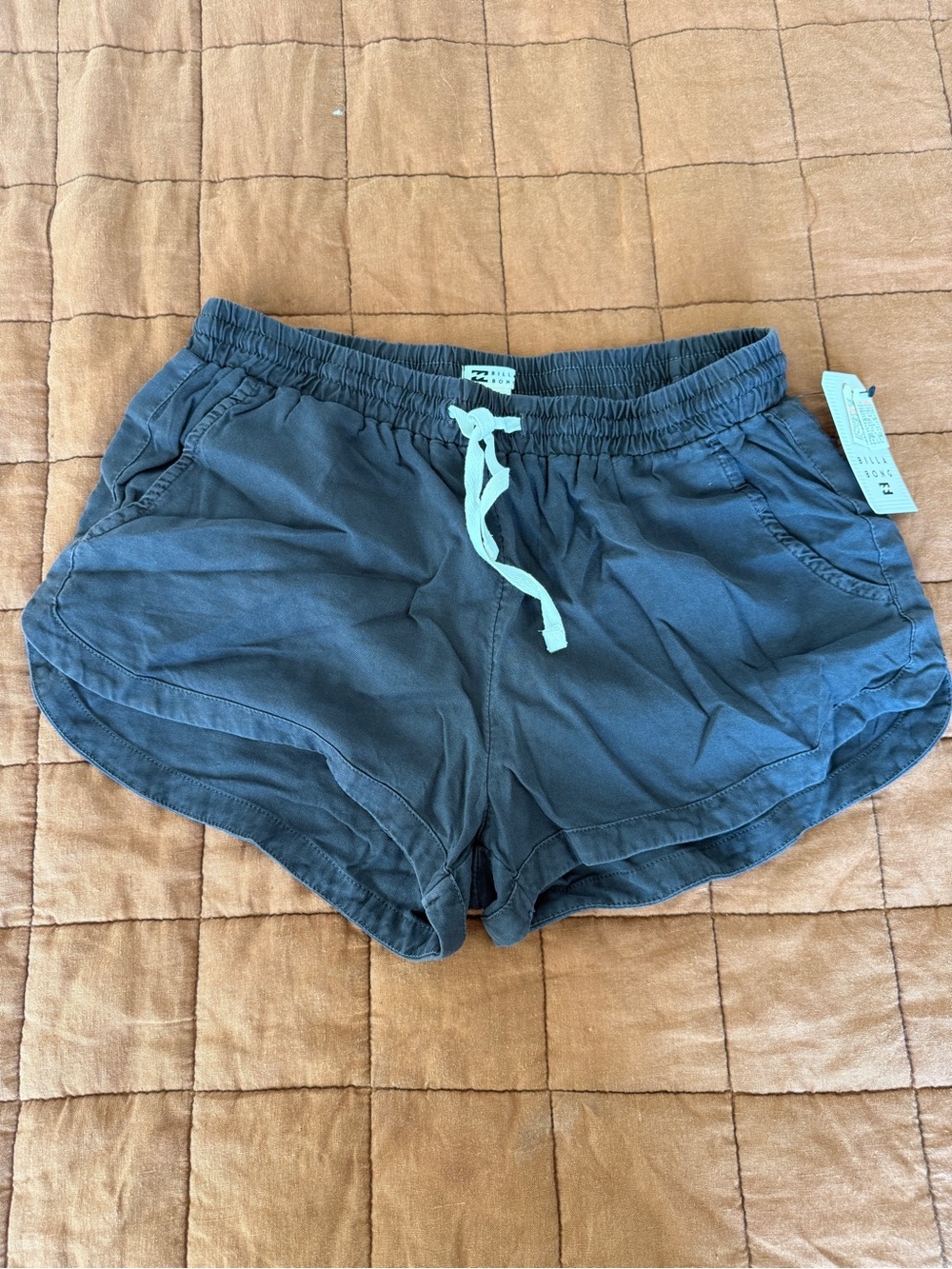 Billabong Women's Super Soft Gray Drawstring Shorts